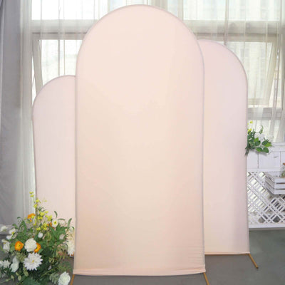 Fabric room dividers in soft beige color, perfect for privacy and decoration.