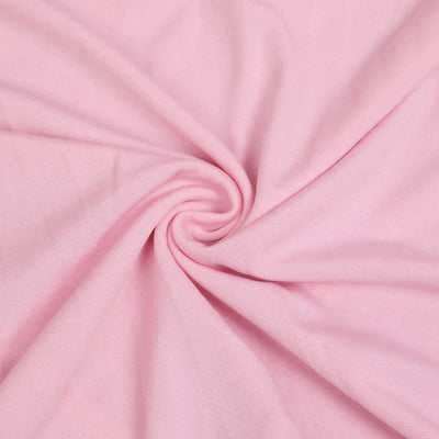 Soft pink fabric with smooth texture and drape.