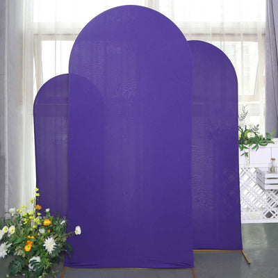 Purple fabric backdrop screens for photography and events.