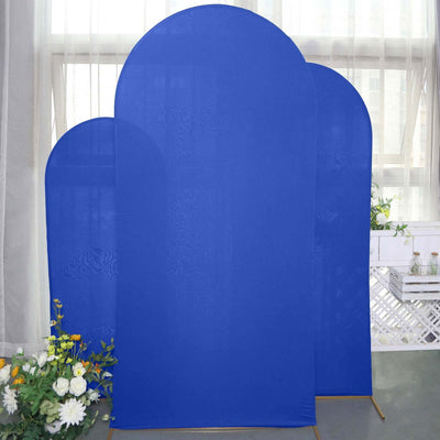Blue fabric backdrops in various sizes, perfect for photography setups.