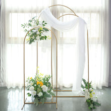 5 Feet Gold Chiara Round Top Metal Backdrop Arch Stand