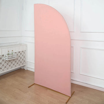 Enhance Your Special Occasion with the Custom Fit Matte Dusty Rose Chiara Backdrop Stand Cover