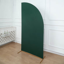 7ft Matte Hunter Emerald Green Fitted Spandex Half Moon Wedding Arch Cover