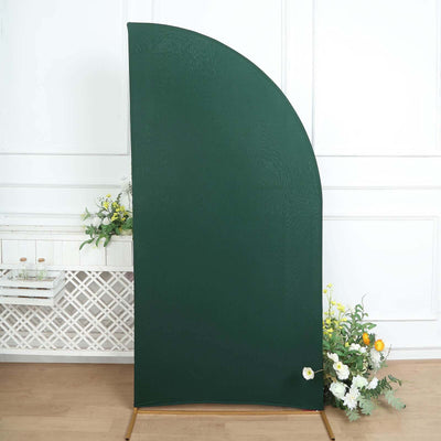Green curved backdrop stand for photography display