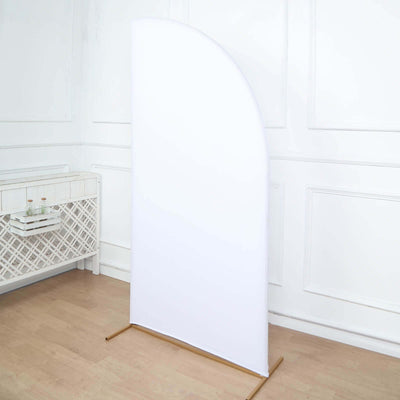 Curved white backdrop stand for photography or event display