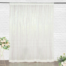 8ftx8ft Iridescent Sequin Photo Backdrop Curtain Panel, Event Background Drape
