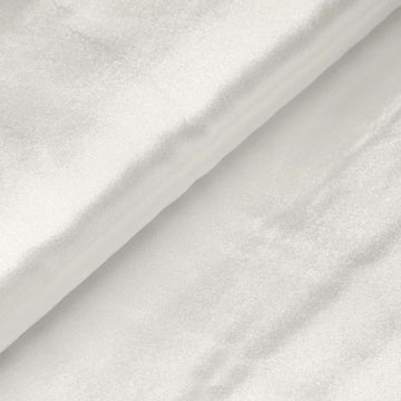 Elegant Ivory Satin Fabric Bolt for Stunning Wedding Decor