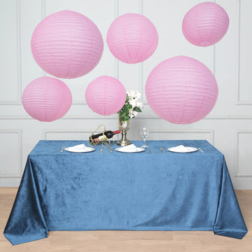 Add a Touch of Elegance with Pink Hanging Paper Lanterns