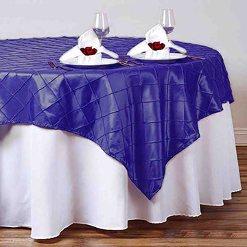 Versatile and Stylish Purple Pintuck Table Overlay