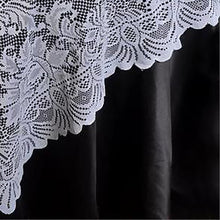 Square White Lace Tablecloth Overlay 72 Inch x 72 Inch#whtbkgd