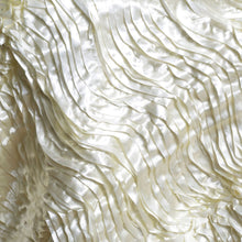 72" x 72" Ivory Waves Style Satin Square Overlay#whtbkgd