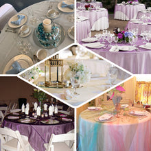 72 Inch x 72 Inch Square Eggplant Organza Table Overlay