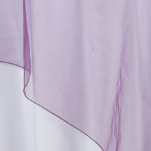 72 Inch x 72 Inch Square Table Overlay In Eggplant Organza