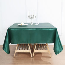 Square Table Overlay Hunter Emerald Green Seamless Satin 72 Inch x 72 Inch