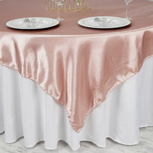 Seamless Satin Dusty Rose Square Tablecloth Overlay 72 Inch x 72 Inch#whtbkgd