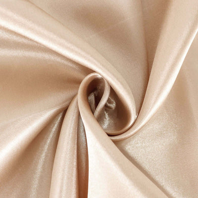 Silky beige fabric with a smooth texture and sheen.