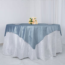 Premium Velvet Table Overlay Dusty Blue 72 Inch x 72 Inch Square