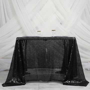 Make a Statement with the Black Premium Sequin Table Overlay