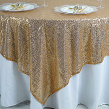 Premium Sequin Gold Square Sparkly Table Overlay 90 Inch x 90 Inch#whtbkgd
