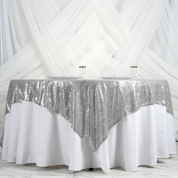 Enhance Your Table Setting with Our Sparkling Sequin Table Overlay