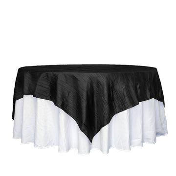 Create Unforgettable Events with Black Accordion Crinkle Taffeta