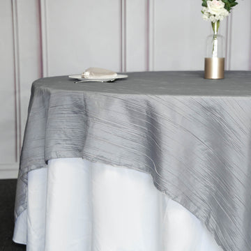 Create Unforgettable Tablescapes with the Crinkle Taffeta Table Overlay