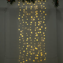 Warm White Curtain with 192 LED and 8 Modes 5 Feet x 8 Feet Size Fairy Lights