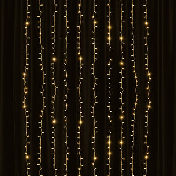 Elevate Your Home Decor with Warm White LED Icicle Curtain Fairy String Lights