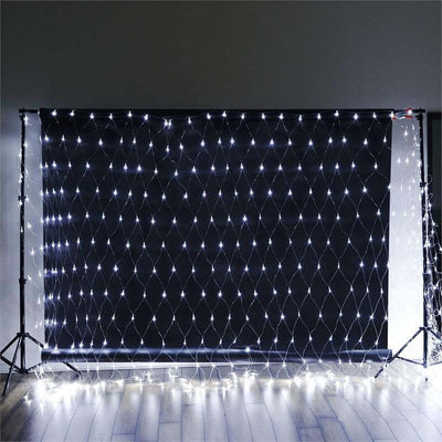 String lights backdrop for photo sessions or events.