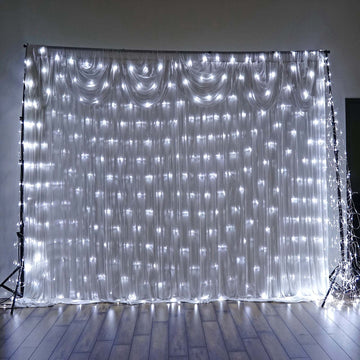 Illuminate Your Space with White 600 LED Fish Net Lights