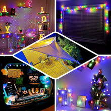 Remote Battery Operated 16 Feet String Lights Colorful Frosted 50 LED Bulb