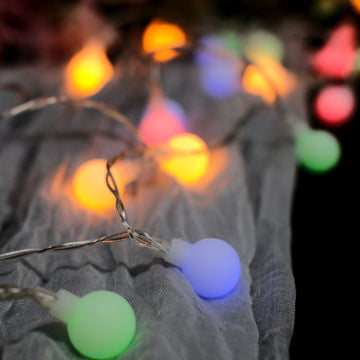 Versatile and Decorative Colorful Frosted Fairy Lights for Any Occasion