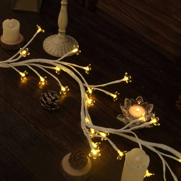 Create a Magical Atmosphere with Warm White Cherry Blossom Lights
