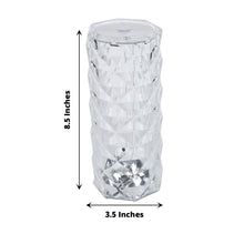 Rose Crystal Diamond Acrylic LED Table Lamp Touch And Remote Control