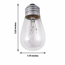 24 Pack of Outdoor String Light Bulbs S14 Incandescent 11 Watt Warm White +1 Extra Replacement Bulb FREE