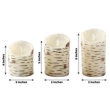 Set Of 3 Warm White Flameless Pillar Candles With Remote Control