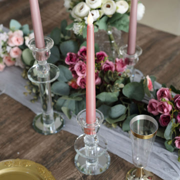 Enhance Your Decor with Safe and Stylish Rose Gold LED Taper Candles