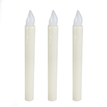 Create a Magical Ambiance with Battery Operated White Taper Candles