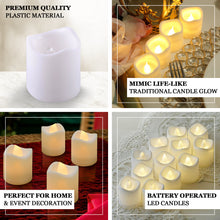 12 Pack | Flameless Candles LED | Votive Candles - White | eFavormart