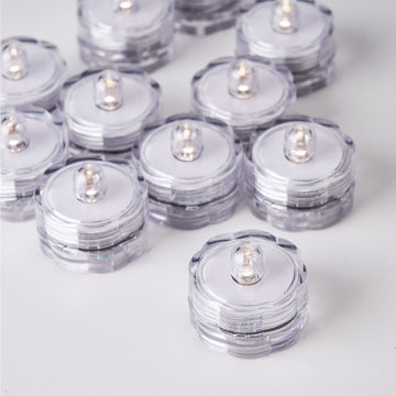 Warm White Underwater Submersible LED Tealights: Add a Magical Glow to Your Event