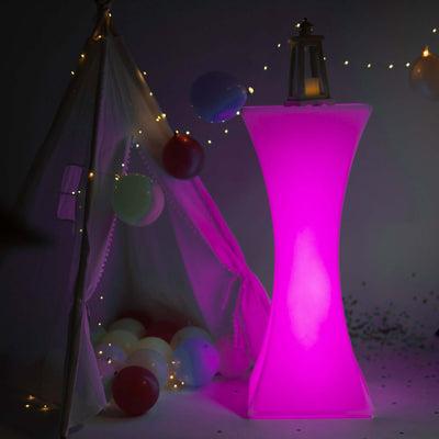 Color-changing LED table lamp with a stylish design.