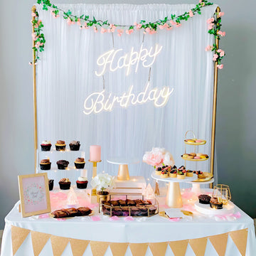 Create Magical Moments with the Happy Birthday Neon Light Sign in Stunning Colors