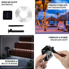 Warm White Solar Waterproof Rope Light For Outdoors 100 Led