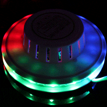Vibrant Multicolor RGB Sunflower LED Disco Ball Stage Light Spinner