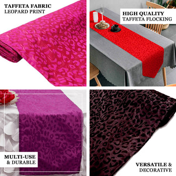 Premium Quality Taffeta Fabric for DIY Animal Print Decor