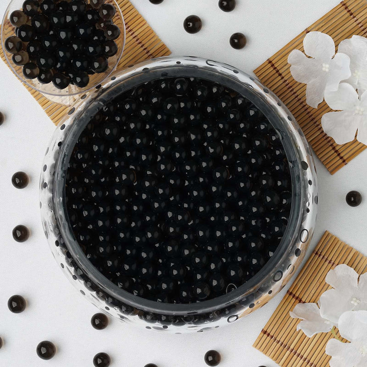 100 Gram Large Black Nontoxic Jelly Ball Water Bead Vase Fillers#whtbkgd