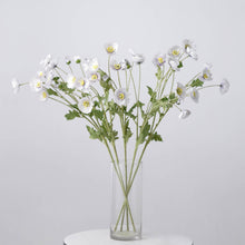 Stemmed Lavender Poppy Bouquet Bushes Artificial Silk 33 Inch