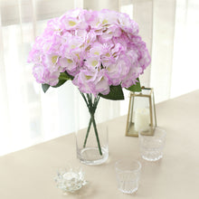 Artificial Lavender Silk Hydrangea Flower Bushes Bouquets 5 Bushes