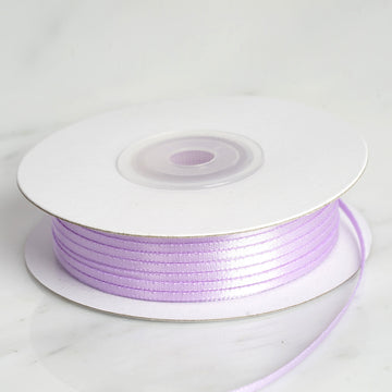Enhance Your Wedding Decor with Lavender Single Face Decorative Satin Ribbon