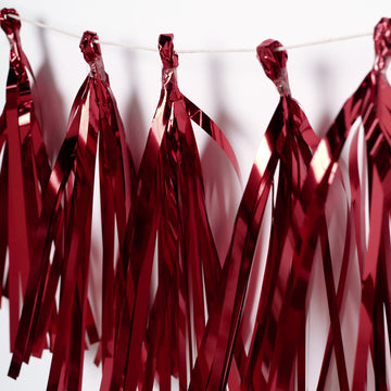Add a Touch of Glamour with Metallic Red Foil Tassels